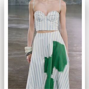 NWT Zara Striped Corset Top Size S